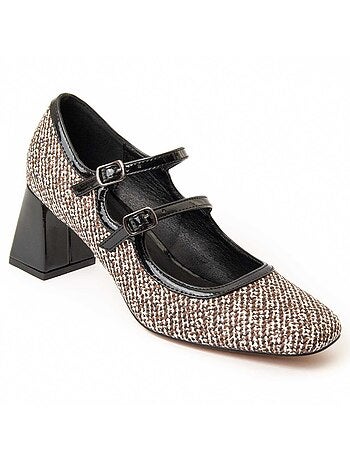 Chaussure à Talons Hauts Matière Synthétique Et Textile Montevita