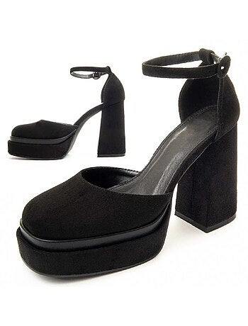 Chaussure à Talons Hauts Matière Synthétique Et Textile Montevita