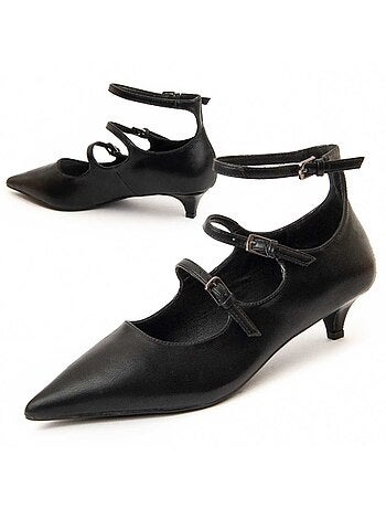 Chaussure à Talons Hauts Matière Synthétique Et Textile Montevita