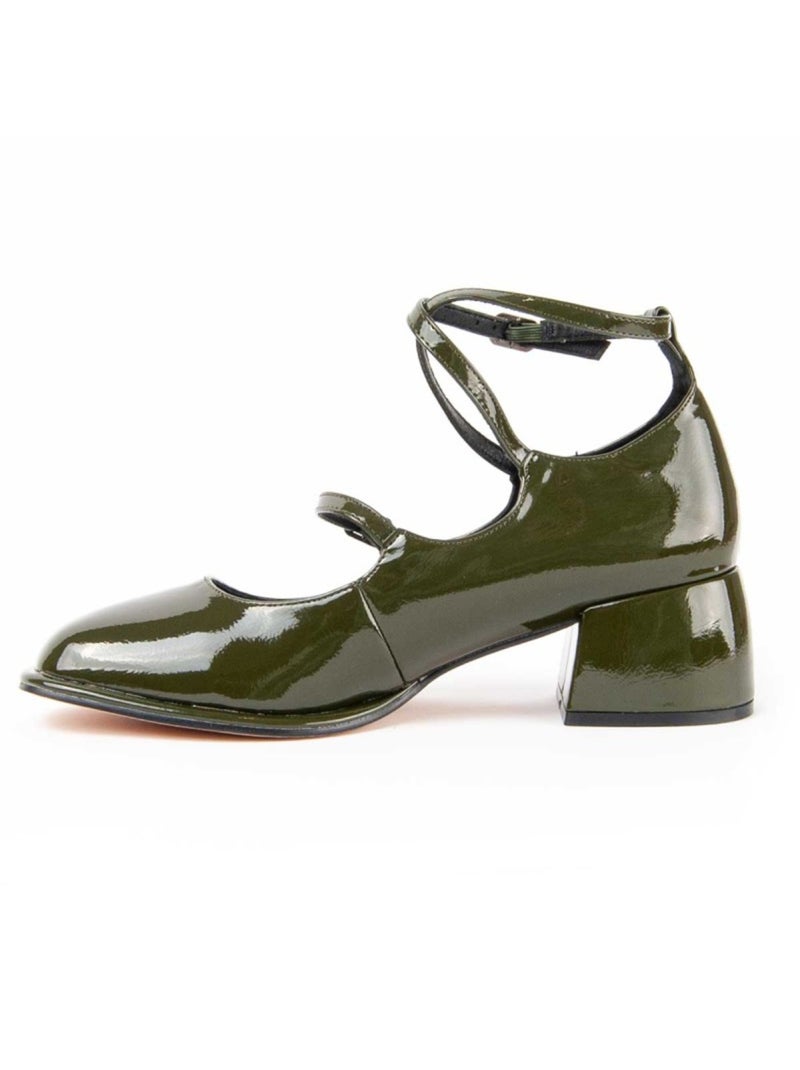 Chaussure à Talons Hauts Matière Synthétique Et Textile Montevita Vert - Kiabi