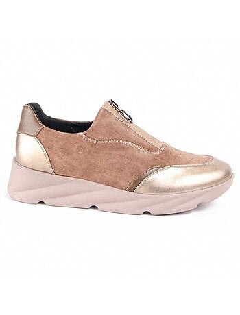Chaussure Compensée Matière Synthétique Et Textile Montevita