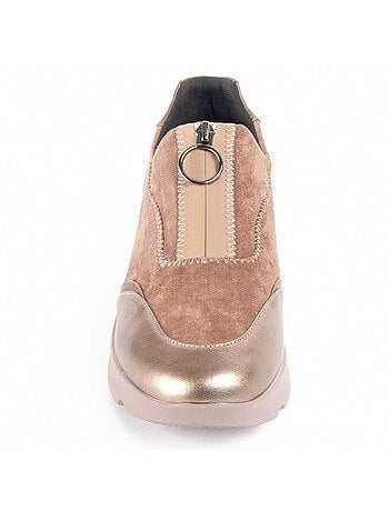 Chaussure Compensée Matière Synthétique Et Textile Montevita