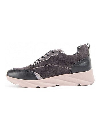 Chaussure Compensée Matière Synthétique Et Textile Montevita
