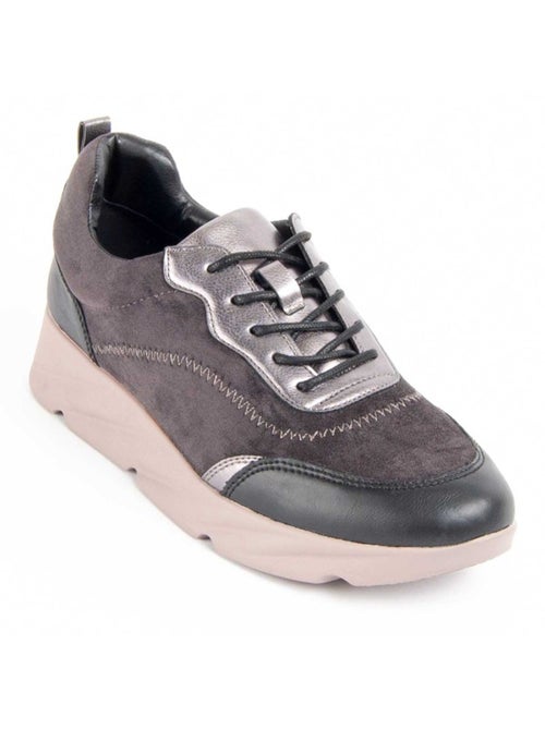 Chaussure Compensée Matière Synthétique Et Textile Montevita - Kiabi