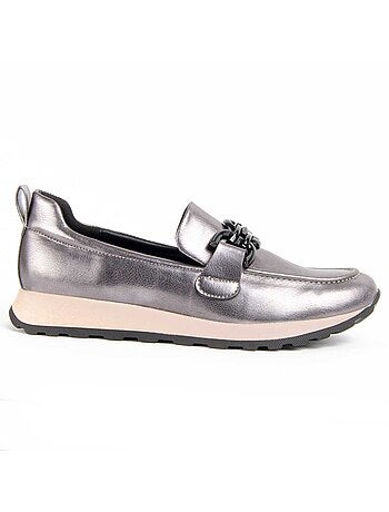 Chaussure Compensée Matière Synthétique Et Textile Montevita