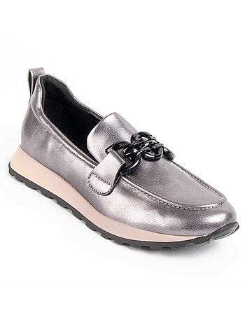 Chaussure Compensée Matière Synthétique Et Textile Montevita