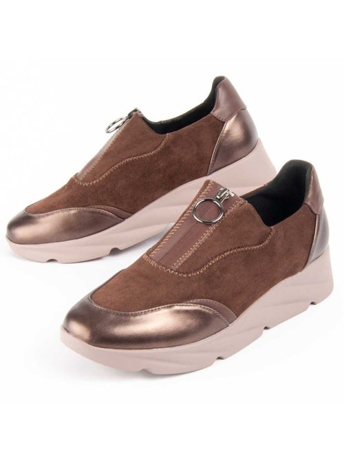 Chaussure Compensée Matière Synthétique Et Textile Montevita - Kiabi Chaussure Compensée Matière Synthétique Et Textile Montevita - Kiabi