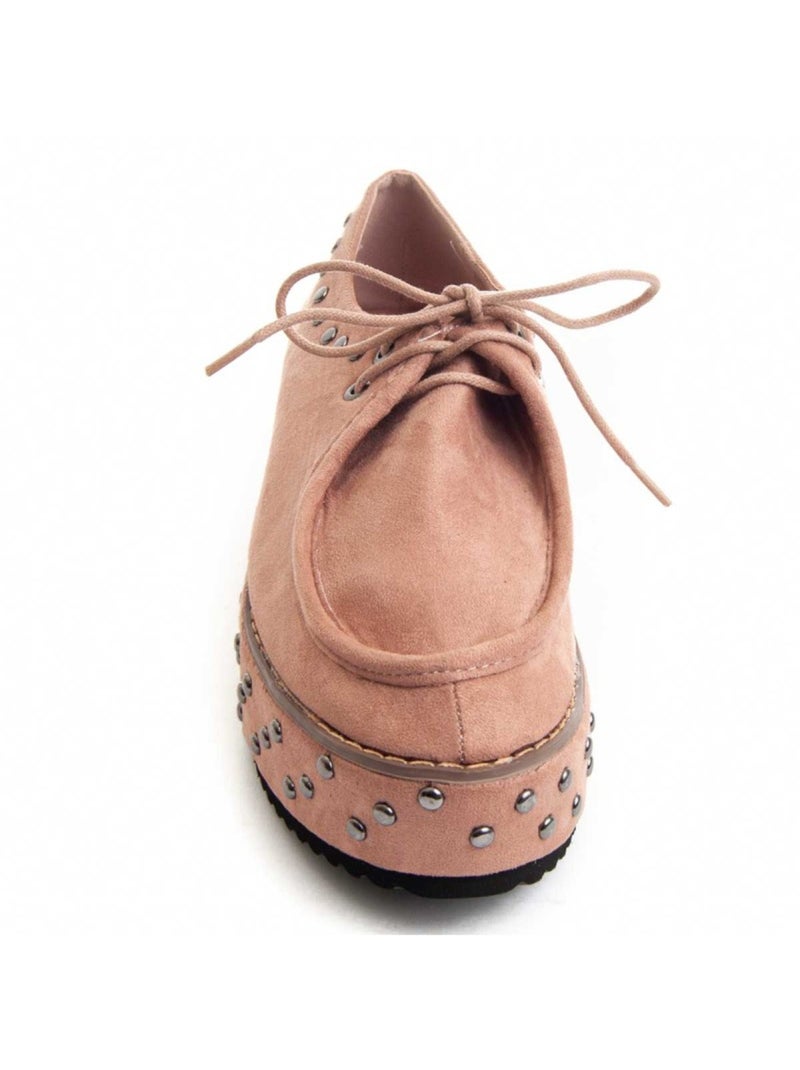 Chaussure Compensée Tissu Montevita Rose - Kiabi