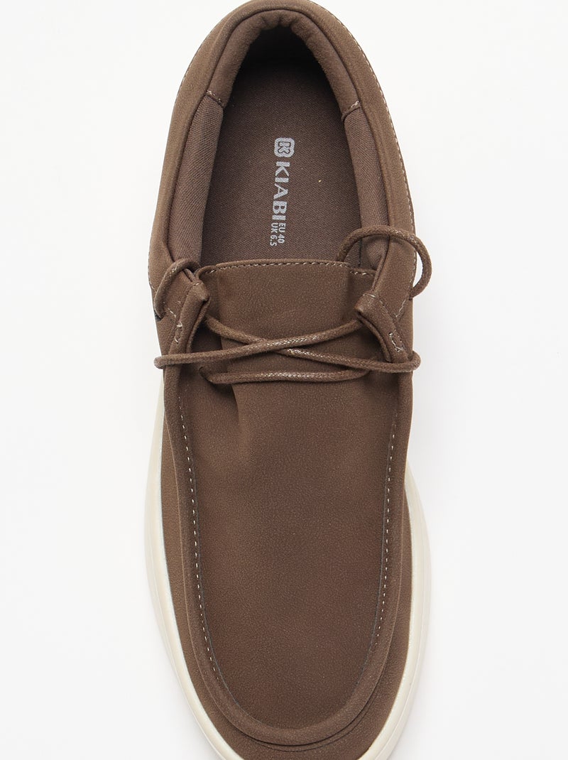 Chaussures bateau Marron - Kiabi