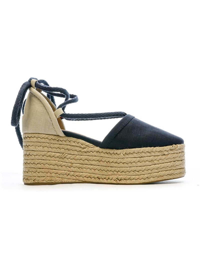 Chaussures compensées  Femme Tommy Hilfiger Linen Bleu - Kiabi
