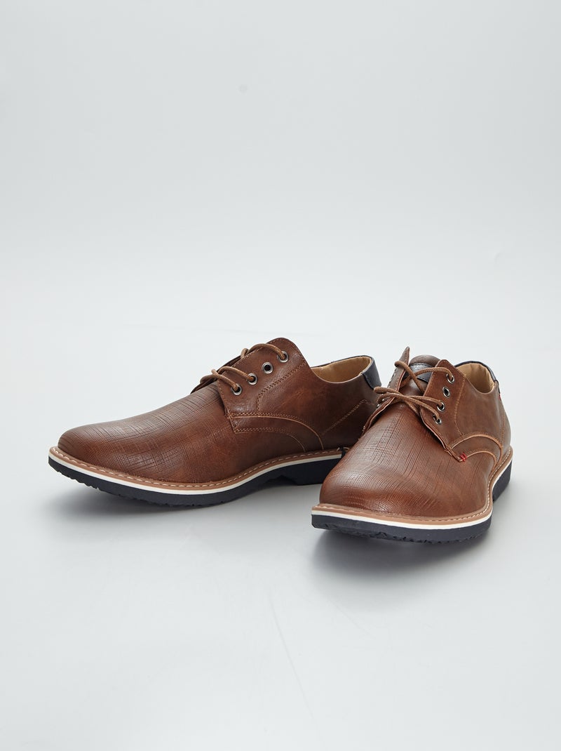 Chaussures de ville camel - Kiabi