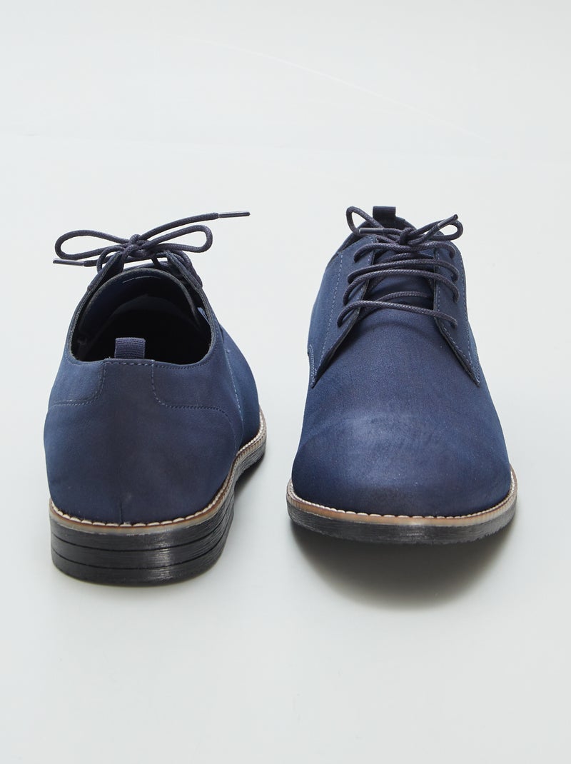 Chaussures de ville en suédine Bleu - Kiabi