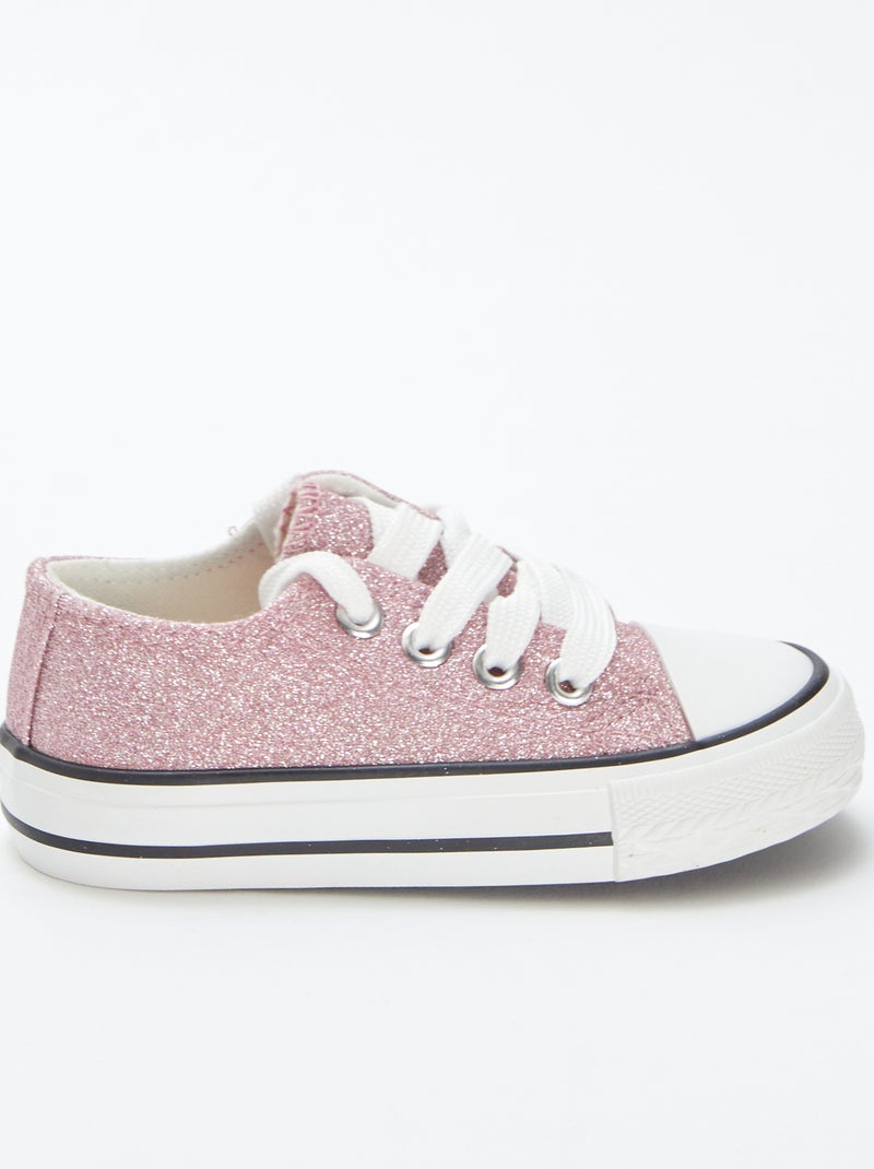 Chaussures effet brillant Rose - Kiabi