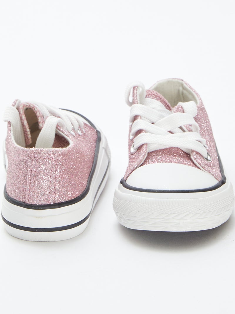 Chaussures effet brillant Rose - Kiabi