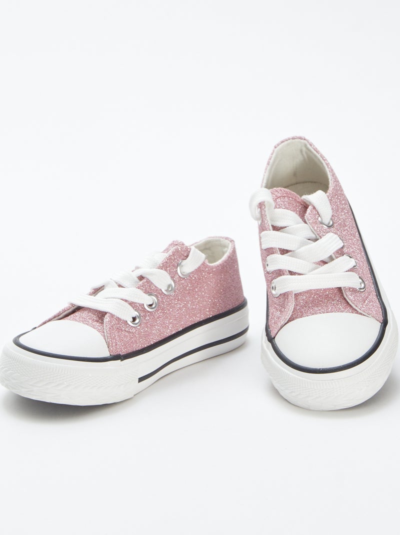 Chaussures effet brillant Rose - Kiabi