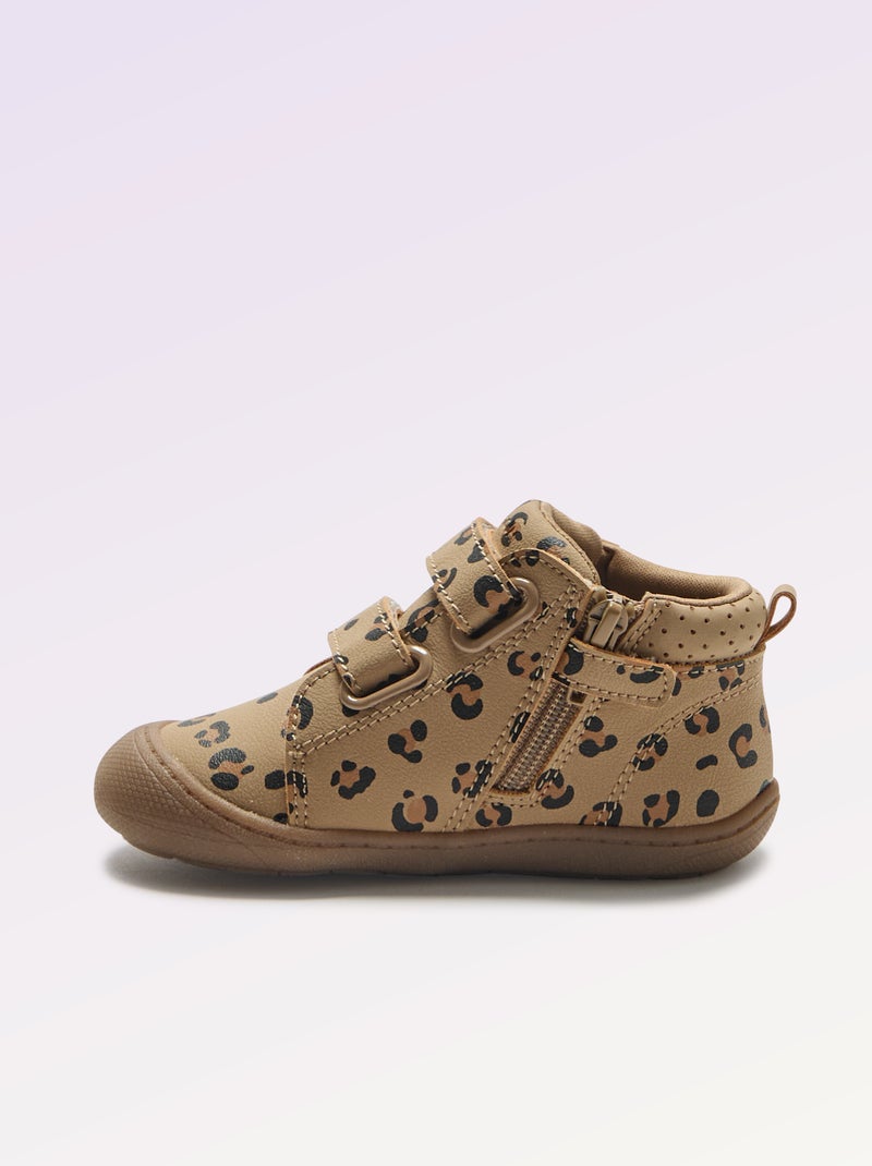 Chaussures motricité 3 '1ers pas' - Kitchoun Marron - Kiabi