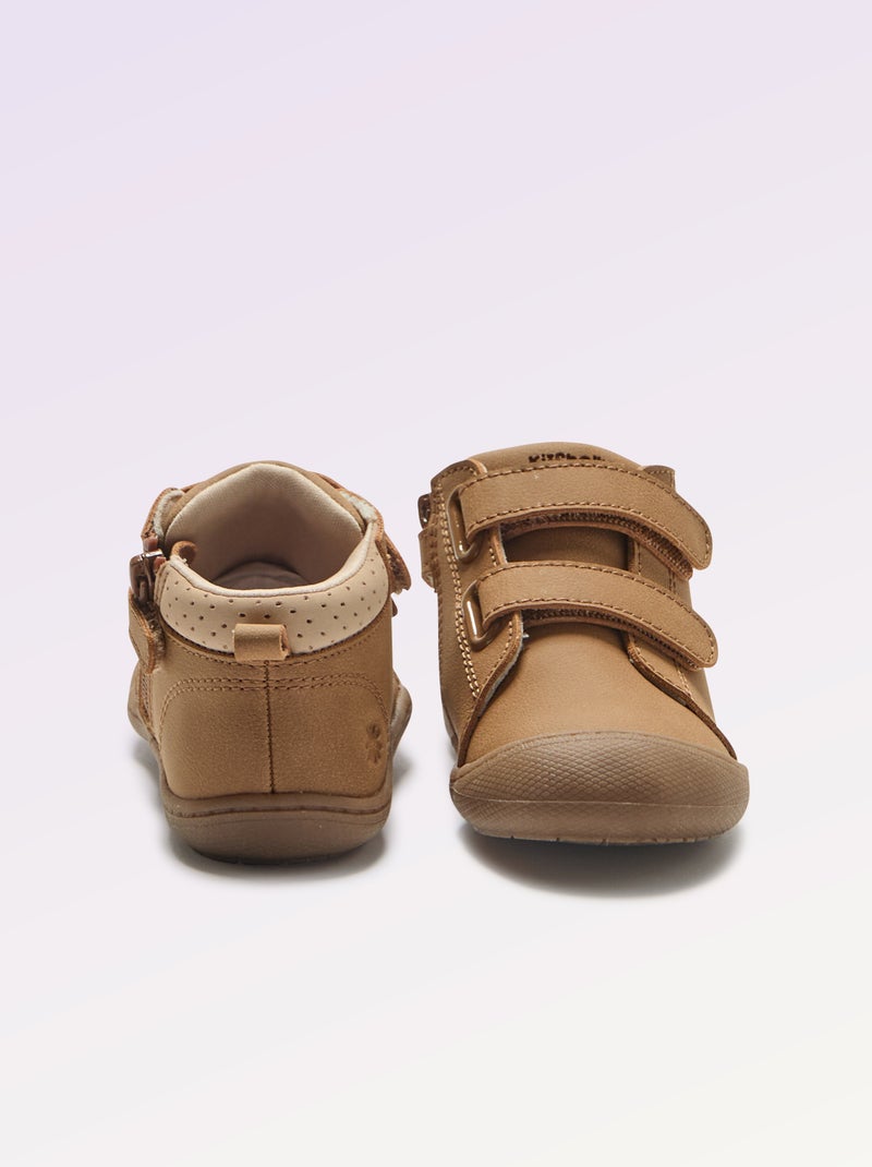 Chaussures motricité 3 '1ers pas' - Kitchoun Marron - Kiabi