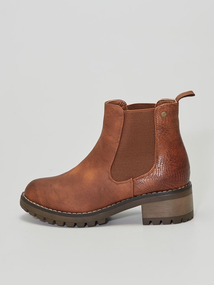 Chelsea boots bruin Kiabi 32.00€