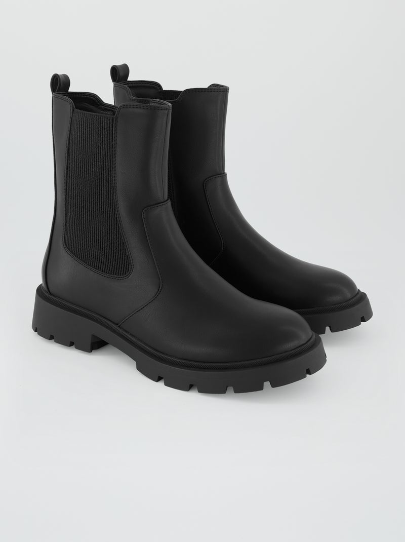 Chelseaboots zwart - Kiabi