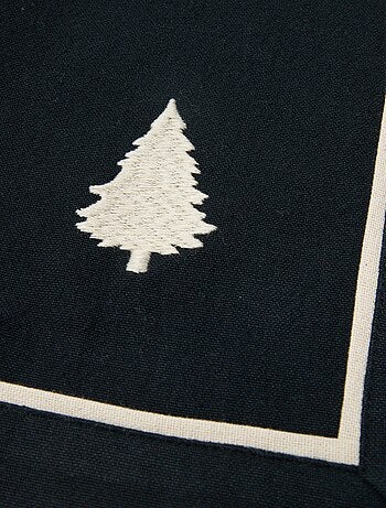 Chemin de table imprimé Noël en coton 36x180 cm