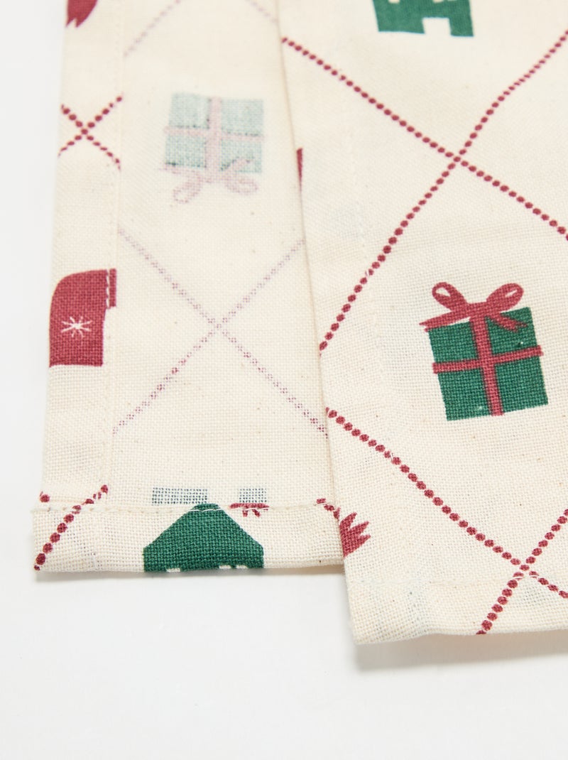 Chemin de table 'Noël' - KIABI Home Ecru - Kiabi