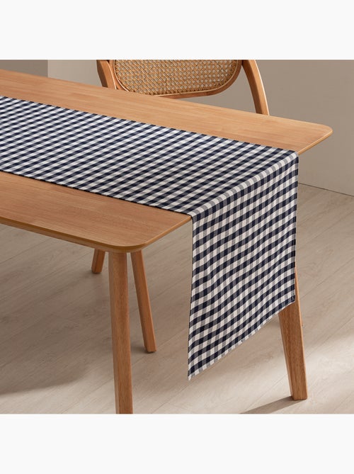Chemin de table rectangulaire en coton à carreaux vichy, résistant à l'eau - gamusi. - Kiabi Chemin de table rectangulaire en coton à carreaux vichy, résistant à l'eau - gamusi. - Kiabi