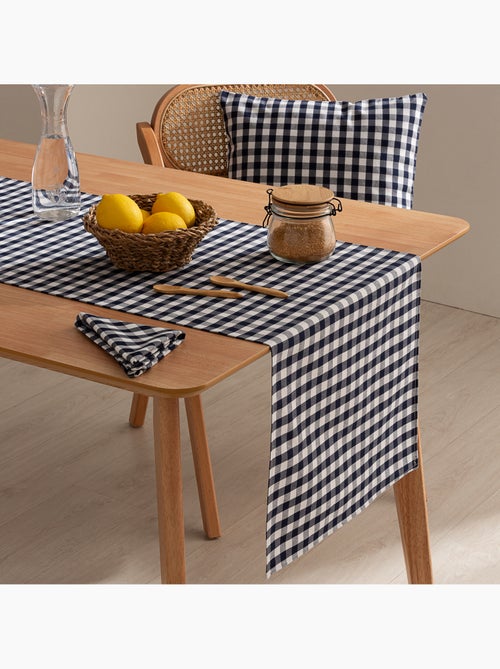 Chemin de table rectangulaire en coton à carreaux vichy, résistant à l'eau - gamusi. - Kiabi Chemin de table rectangulaire en coton à carreaux vichy, résistant à l'eau - gamusi. - Kiabi