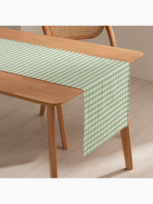 Chemin de table rectangulaire en coton à carreaux vichy, résistant à l'eau - gamusi. - Kiabi Chemin de table rectangulaire en coton à carreaux vichy, résistant à l'eau - gamusi. - Kiabi