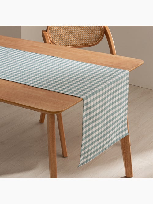 Chemin de table rectangulaire en coton à carreaux vichy, résistant à l'eau - gamusi. - Kiabi Chemin de table rectangulaire en coton à carreaux vichy, résistant à l'eau - gamusi. - Kiabi