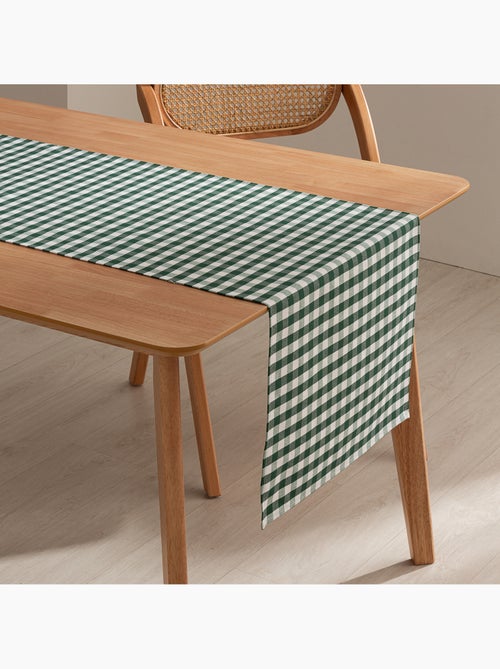 Chemin de table rectangulaire en coton à carreaux vichy, résistant à l'eau - gamusi. - Kiabi Chemin de table rectangulaire en coton à carreaux vichy, résistant à l'eau - gamusi. - Kiabi