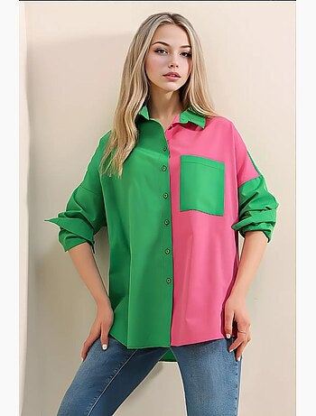 Chemise à blocs de couleurs bdart