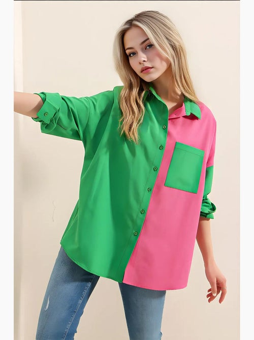 Chemise à blocs de couleurs bdart - Kiabi