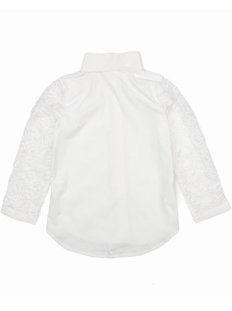 Chemise à broderies - Kids Star Blanc - Kiabi
