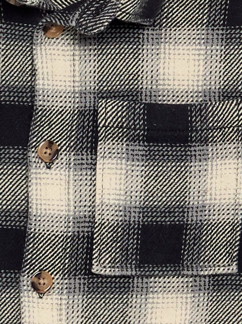 Chemise à carreau en flanelle à capuche - Kiabi Chemise à carreau en flanelle à capuche - Kiabi