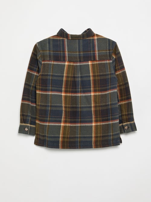 Chemise à carreau en flanelle à capuche - Kiabi Chemise à carreau en flanelle à capuche - Kiabi