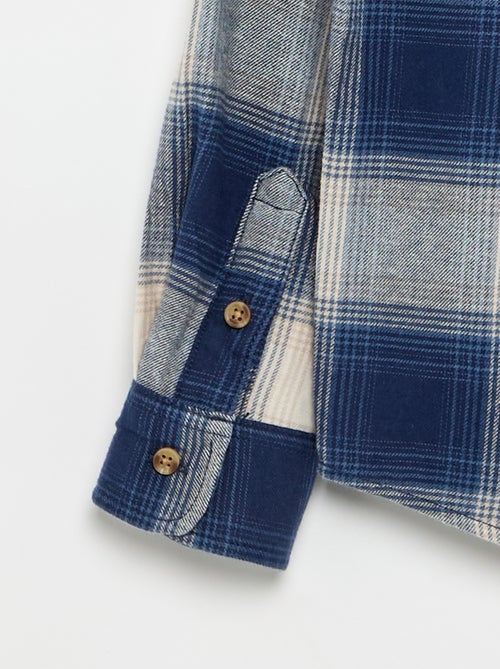 Chemise à carreaux - collection facile à enfiler - Kiabi