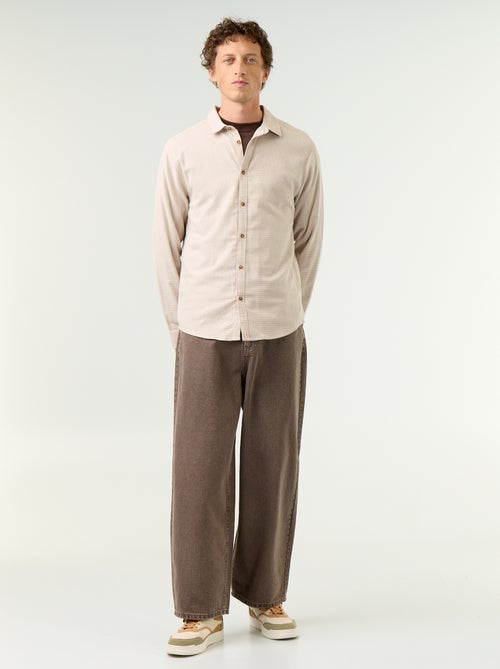 Chemise à carreaux - Kiabi