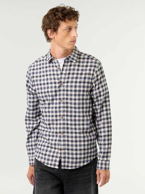 Chemise à carreaux - Kiabi