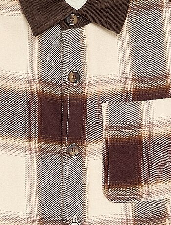 Chemise à carreaux doublée