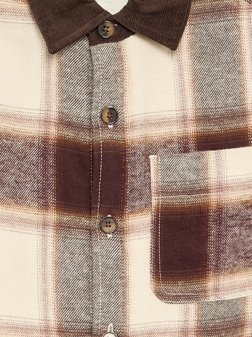 Chemise à carreaux doublée - Kiabi Chemise à carreaux doublée - Kiabi