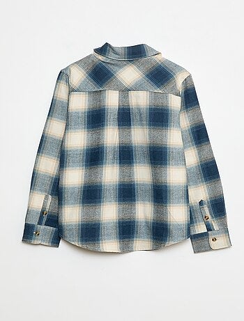 Chemise à carreaux en flanelle