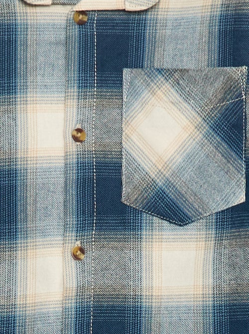 Chemise à carreaux en flanelle - Kiabi