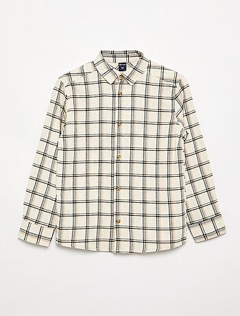 Chemise à carreaux en flanelle