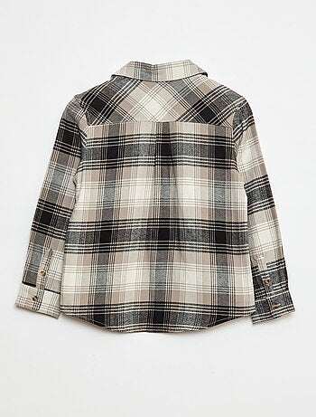 Chemise à carreaux en flanelle