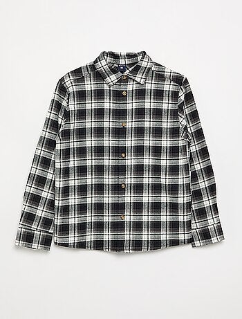 Chemise à carreaux en flanelle