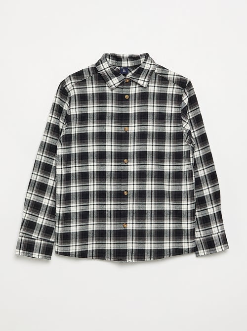 Chemise à carreaux en flanelle - Kiabi Chemise à carreaux en flanelle - Kiabi