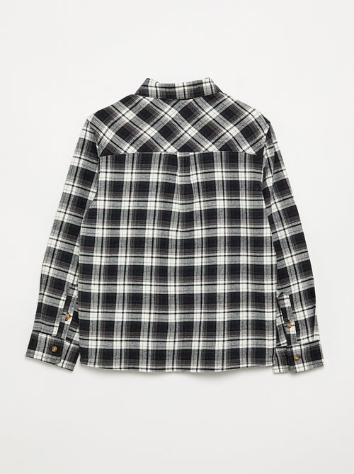 Chemise à carreaux en flanelle - Kiabi Chemise à carreaux en flanelle - Kiabi