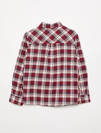 Chemise à carreaux en flanelle