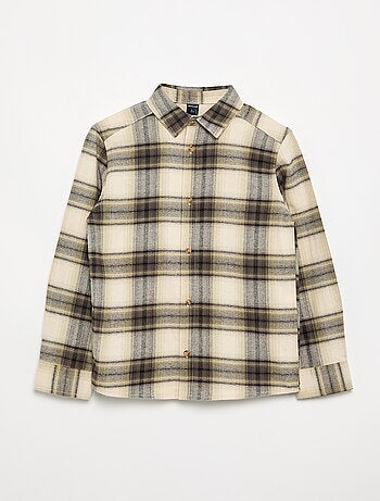 Chemise à carreaux en flanelle