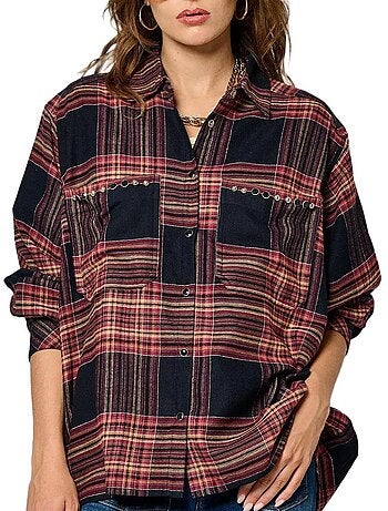Chemise à Carreaux Femme Kaporal